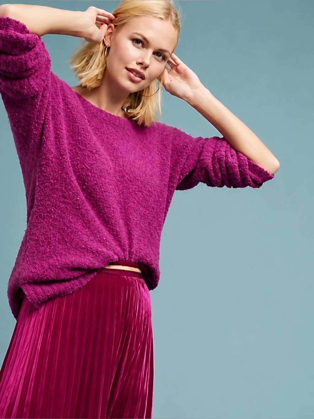 Anthropologie Sleeping On Snow Merino Wool Alpaca Blend Lavina Sweater